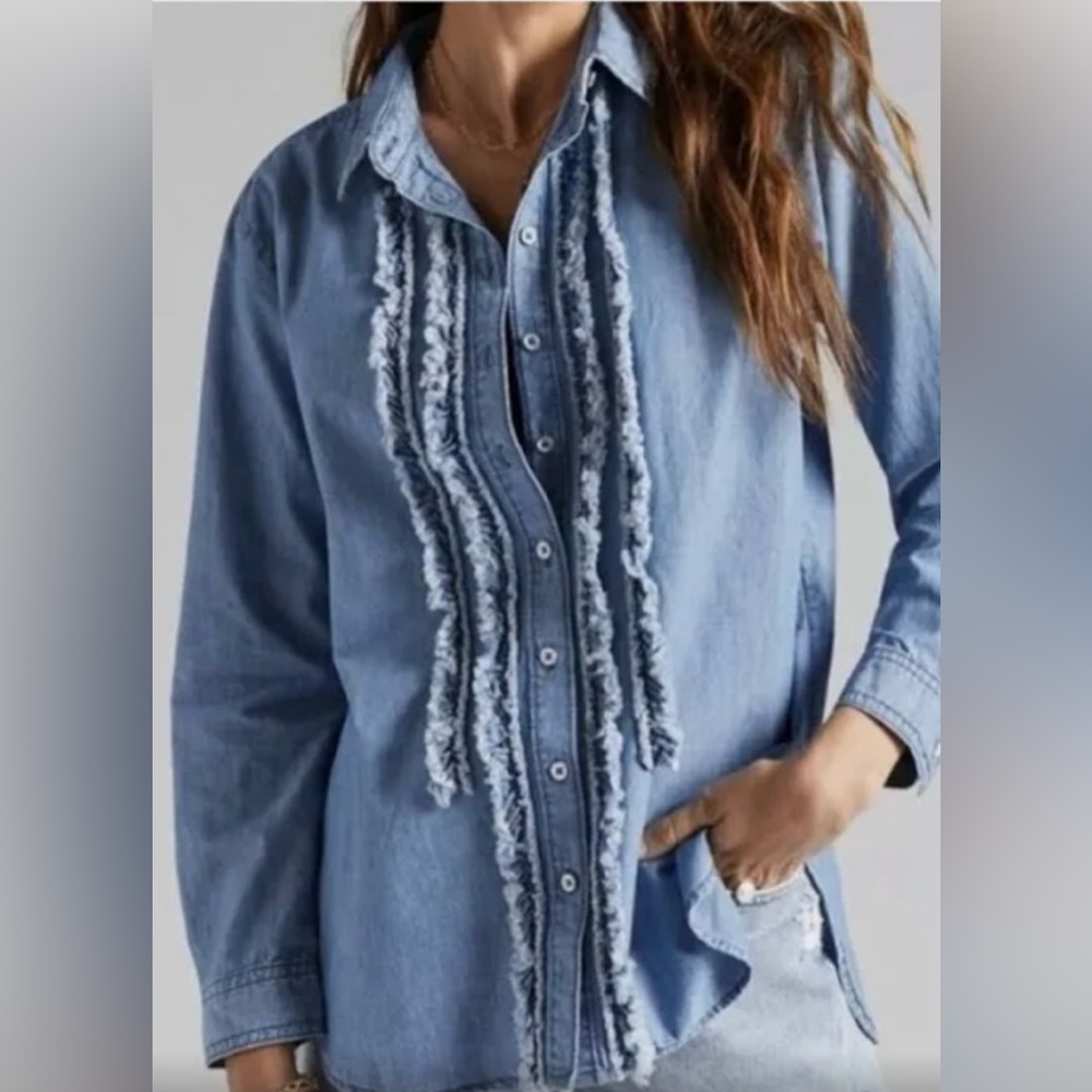 Pilcro by Anthropologie Jean blouse
